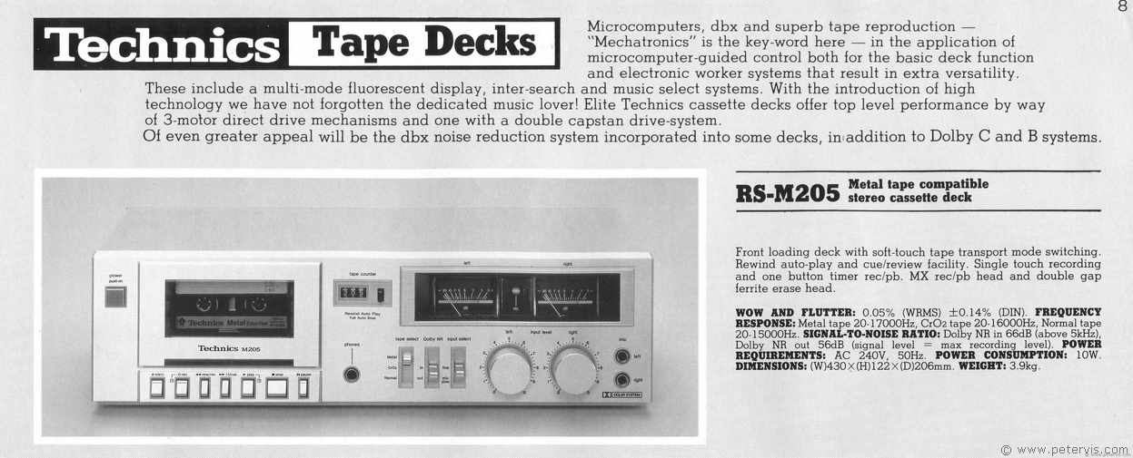 Technics RS-M205 Tape Deck